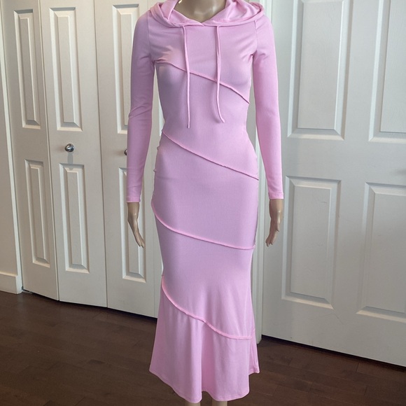 SHEIN - Pink Mermaid Dress Sz XS - Picture 2 of 13